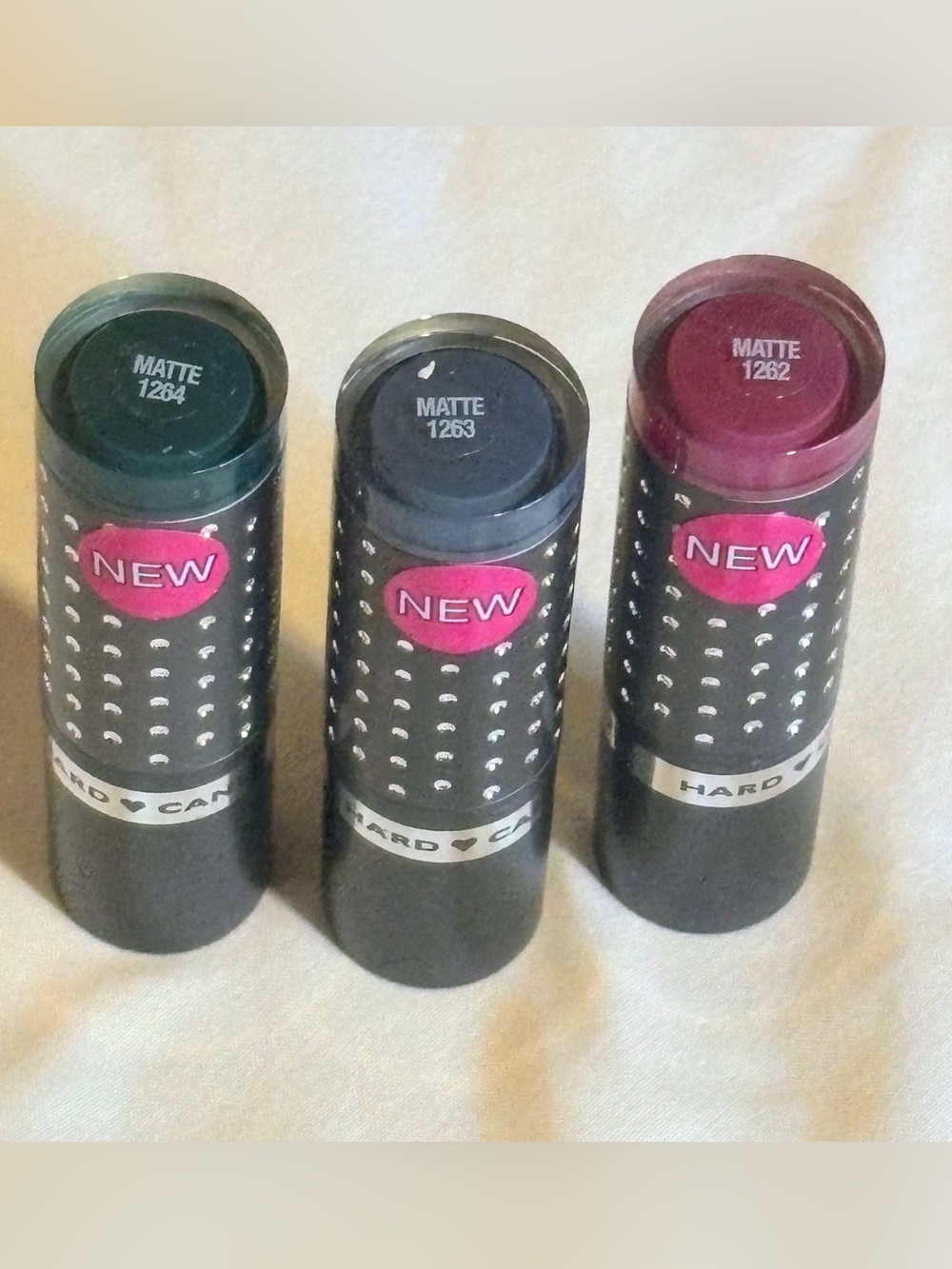 Hard Candy Matte Lipstick Set - Forest Green, Deep Blue, Berry